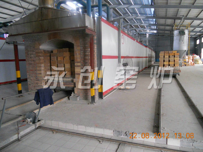 80米中溫燃氣隧道窯